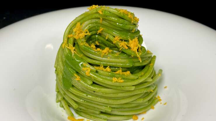 Pasta con cavolo nero e arancia