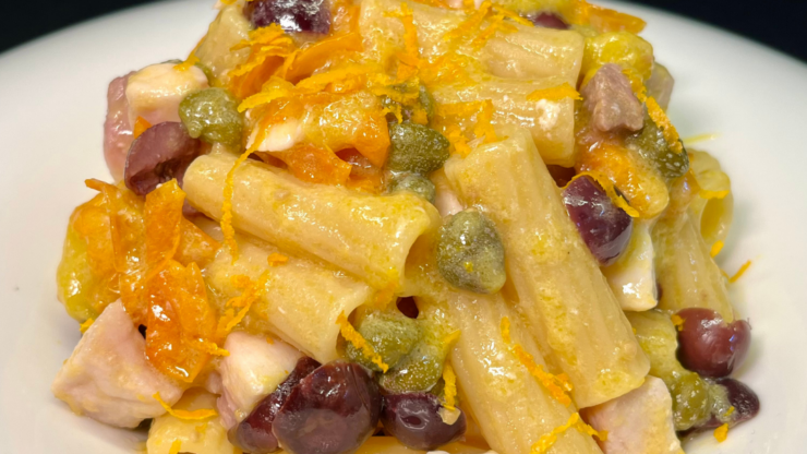 Pasta con pomodorini e spada